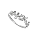 Diamond Butterfly Ring in 18K White Gold