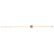 Diamond and Citrine Natural Gem Stone Bracelet in 18K Rose Gold