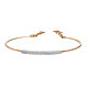 Diamond Bar Bangle in 18K Rose Gold