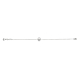 Diamond Heart key Bracelet in 18K White Gold