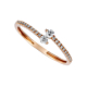 Diamond Open Fashion Ring in 18K Rose Gold