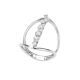 Diamond Fashion Line Ring in 18K White Gold