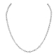 Diamond Tennis Necklace with Fancy Shape Diamonds in 18K White Gold