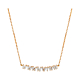 Tapered Baguette Diamond Necklace in 18K Rose Gold